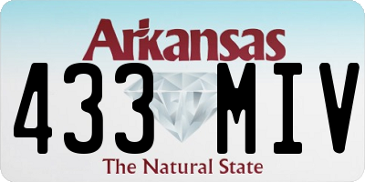 AR license plate 433MIV