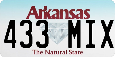 AR license plate 433MIX