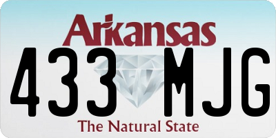 AR license plate 433MJG