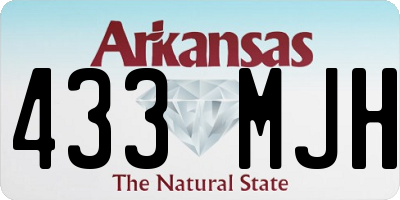 AR license plate 433MJH