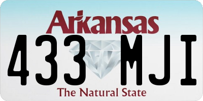 AR license plate 433MJI