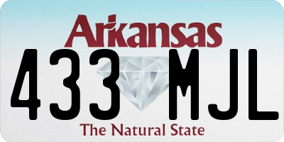 AR license plate 433MJL