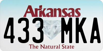 AR license plate 433MKA