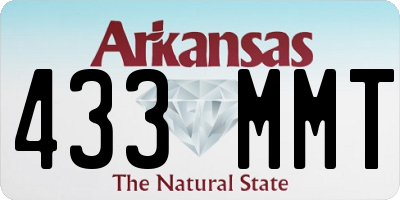 AR license plate 433MMT