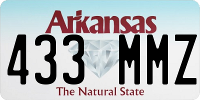 AR license plate 433MMZ