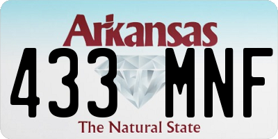 AR license plate 433MNF