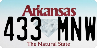 AR license plate 433MNW