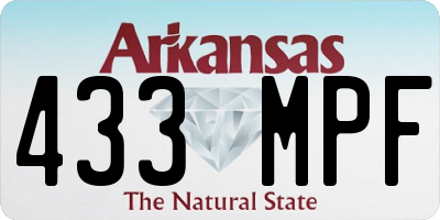 AR license plate 433MPF