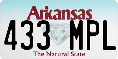 AR license plate 433MPL