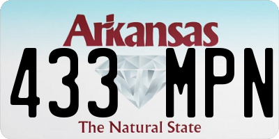 AR license plate 433MPN