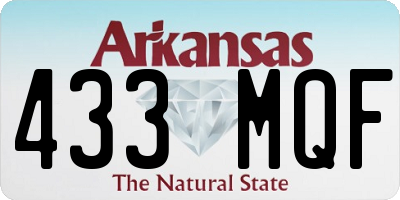 AR license plate 433MQF
