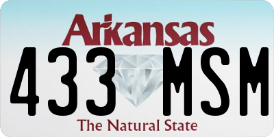AR license plate 433MSM