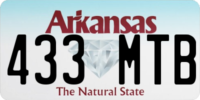 AR license plate 433MTB