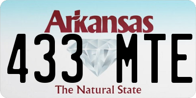 AR license plate 433MTE