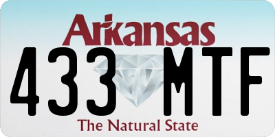 AR license plate 433MTF