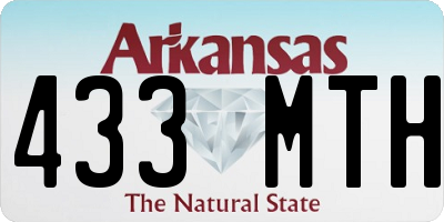 AR license plate 433MTH