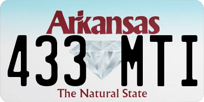 AR license plate 433MTI