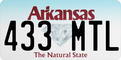 AR license plate 433MTL