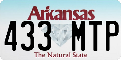 AR license plate 433MTP