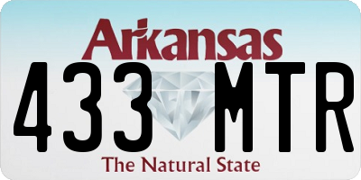AR license plate 433MTR
