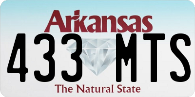 AR license plate 433MTS
