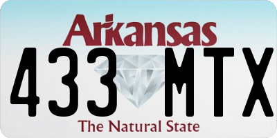 AR license plate 433MTX