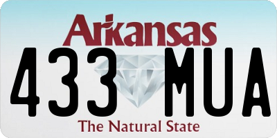AR license plate 433MUA
