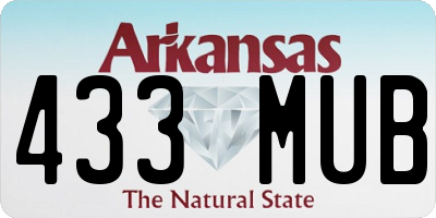 AR license plate 433MUB
