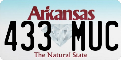 AR license plate 433MUC