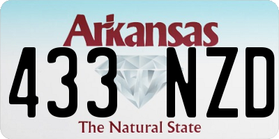 AR license plate 433NZD