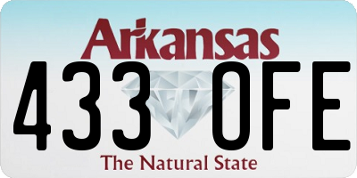 AR license plate 433OFE