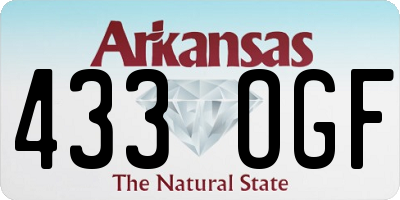 AR license plate 433OGF