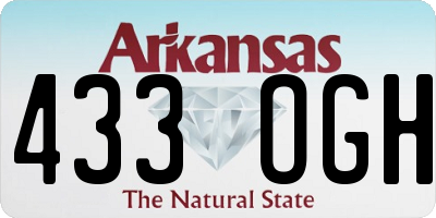AR license plate 433OGH