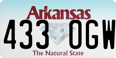 AR license plate 433OGW