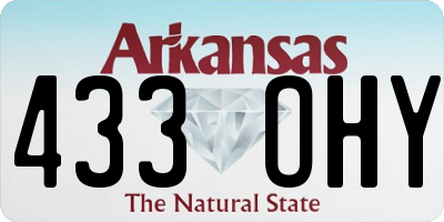 AR license plate 433OHY