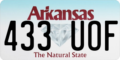 AR license plate 433UOF