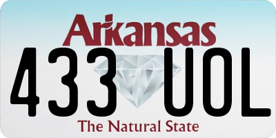 AR license plate 433UOL