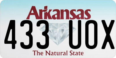 AR license plate 433UOX