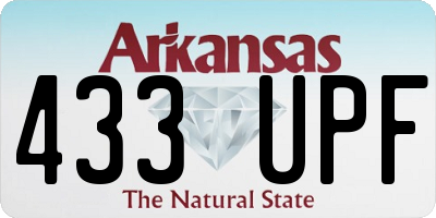 AR license plate 433UPF