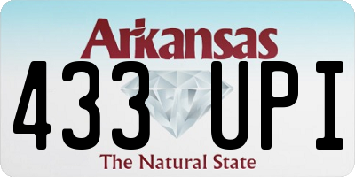 AR license plate 433UPI