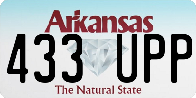 AR license plate 433UPP