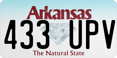 AR license plate 433UPV