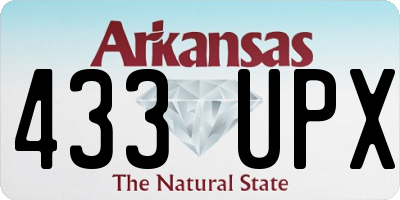 AR license plate 433UPX