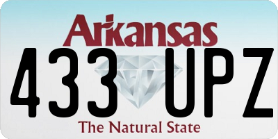 AR license plate 433UPZ