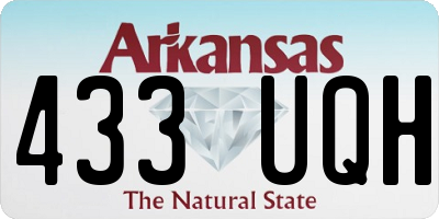 AR license plate 433UQH