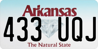 AR license plate 433UQJ