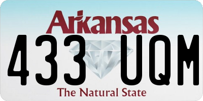 AR license plate 433UQM
