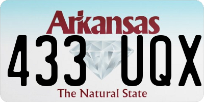 AR license plate 433UQX
