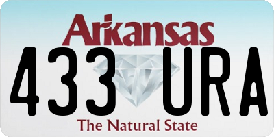 AR license plate 433URA