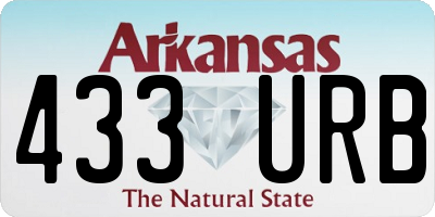 AR license plate 433URB